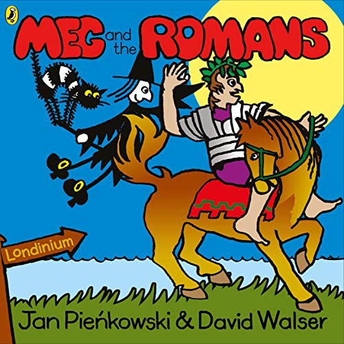 Book cover: girl in Roman garb riding a horse, with a black cat.