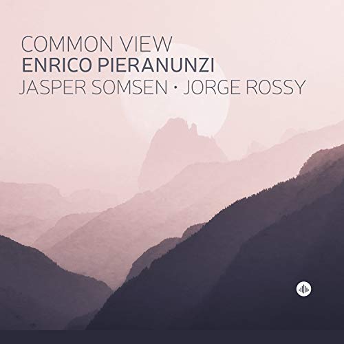 "Album cover with layered mountains and text 'Common View' and artist names."