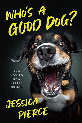 Book cover featuring a smiling black and tan dog with an open mouth.