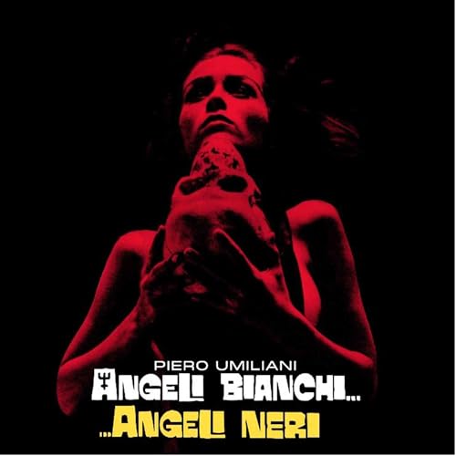 Vinyl album cover: woman with skull, red and black color scheme.