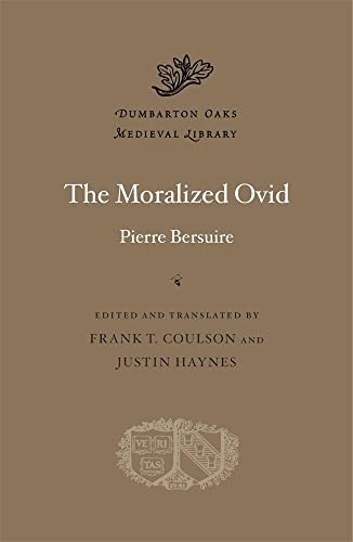 Brown book cover with gold text: "The Moralized Ovid" and floral design.