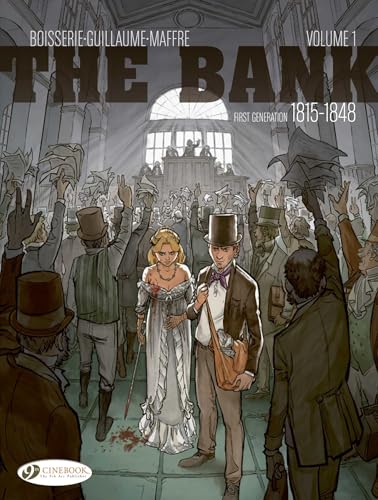 Book cover depicting a crowded 19th-century scene with figures in formal attire.
