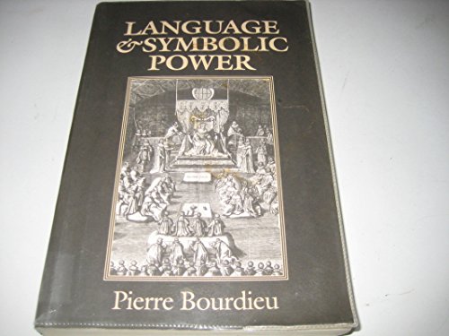 Black book cover titled Language and Symbolic Power by Pierre Bourdieu with historical illustration.