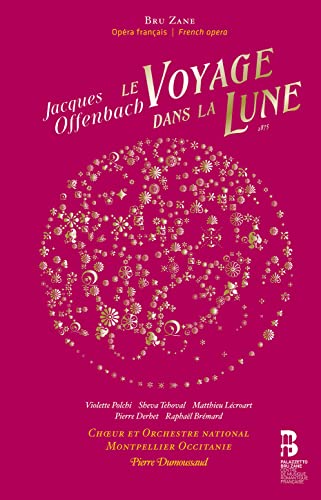 CD cover for Offenbach’s “Le Voyage dans la Lune” opera, floral design.