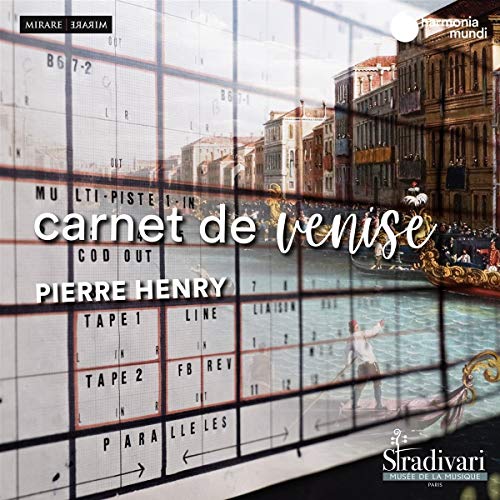 CD cover for Pierre Henry’s “Carnet De Venise” with Venice imagery.