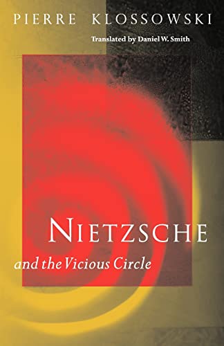 Book cover: "Nietzsche and the Vicious Circle" with red and yellow abstract design.