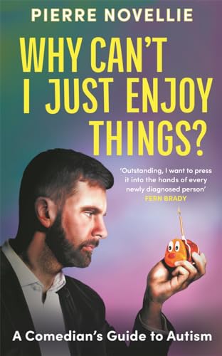 Book cover featuring comedian Pierre Novellie and a clownfish toy.