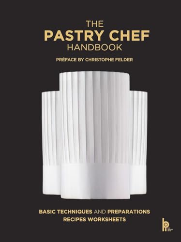 Cookbook cover featuring a white pastry chef’s hat on a dark background.