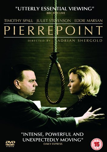 DVD cover for "Pierrepoint" featuring two actors and a noose.