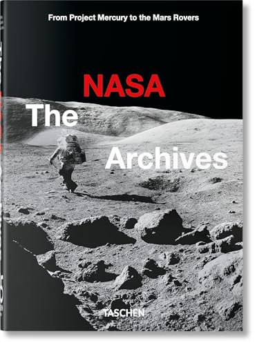 Book cover showing an astronaut walking on the lunar surface with bold text overlay.