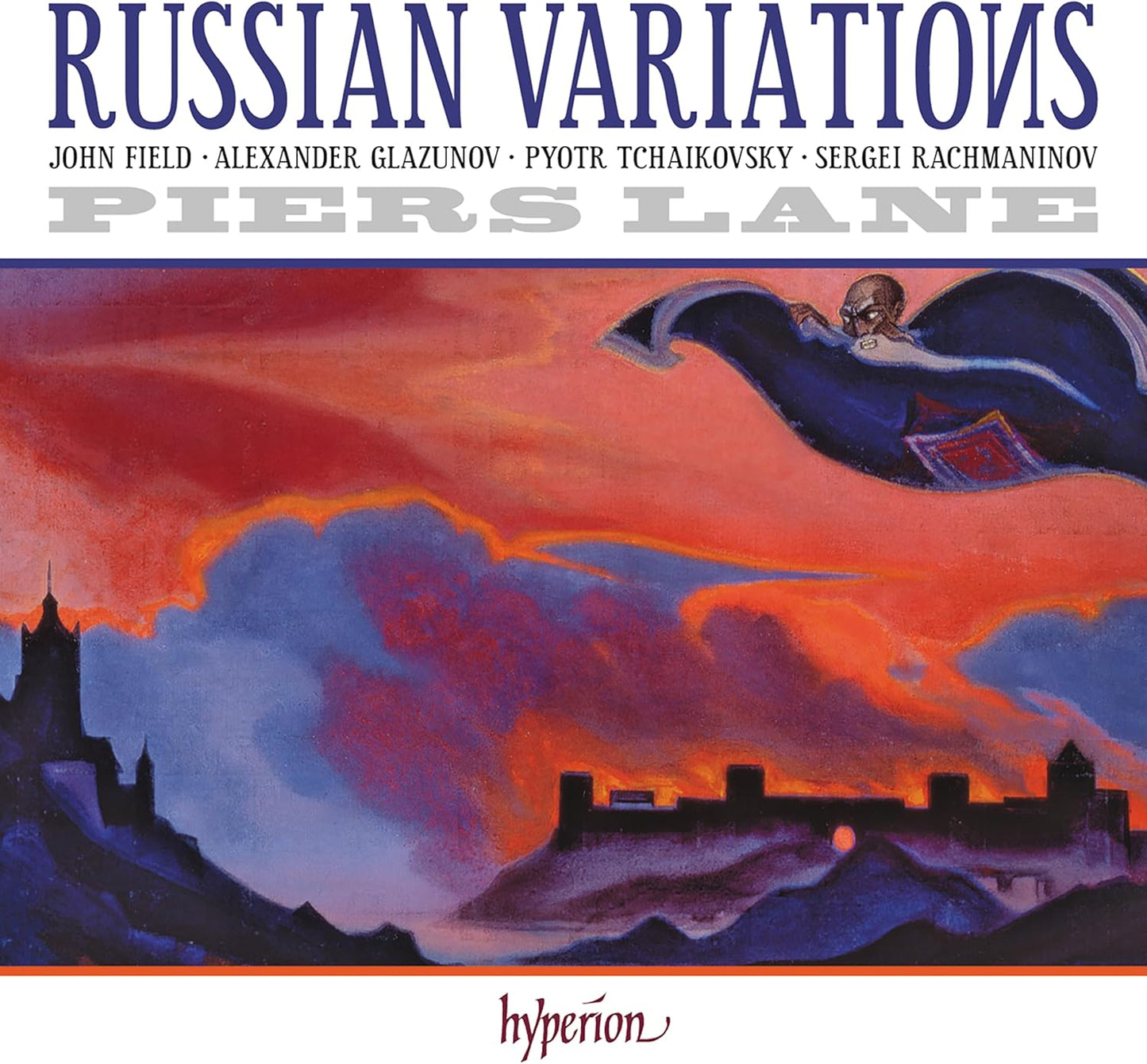 CD case featuring pianist Piers Lane, likely with dark background and text.