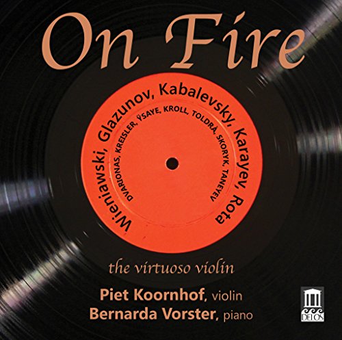 Red CD cover with white text: "On Fire" and artist names.