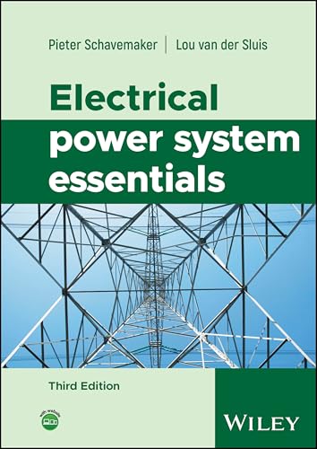 Book cover: "Electrical Power System Essentials" with power lines image.
