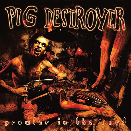 Album cover for Pig Destroyer, featuring a disturbing, violent illustrated scene.