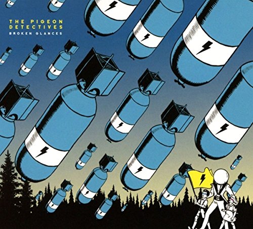 CD cover for The Pigeon Detectives’ “Broken Glances” with bomb illustrations.