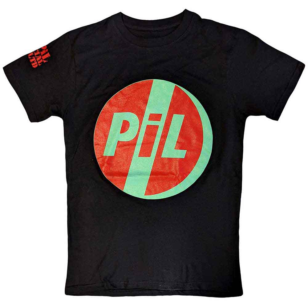 Black t-shirt with white PIL (Public Image Ltd) original logo, size XX-Large.