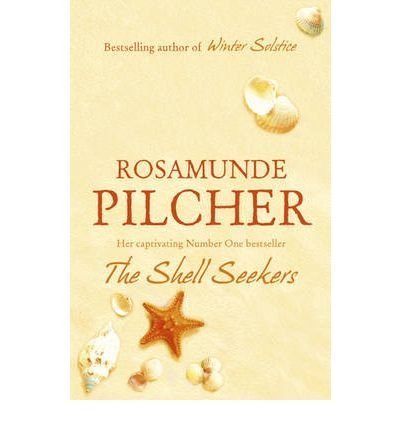 Book cover for "The Shell Seekers" by Rosamunde Pilcher, with seashells.
