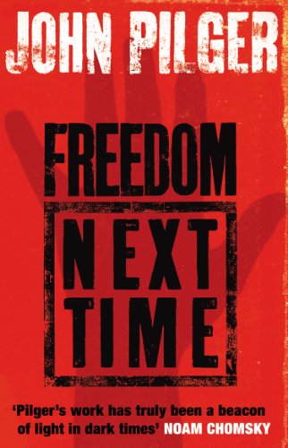 Red book cover with bold black text, “Freedom Next Time,” and a hand silhouette.