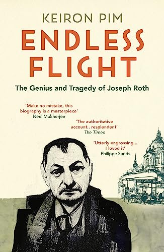 Book cover featuring a portrait of Joseph Roth with a city skyline.