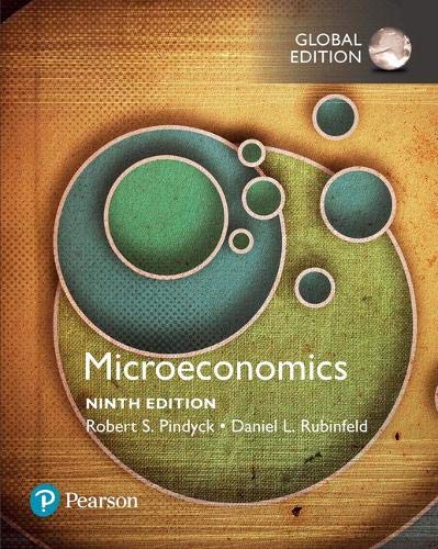 Textbook cover for “Microeconomics” Ninth Edition, with abstract green circles.
