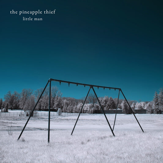 Album cover for "Little Man" by The Pineapple Thief, featuring a swing set.