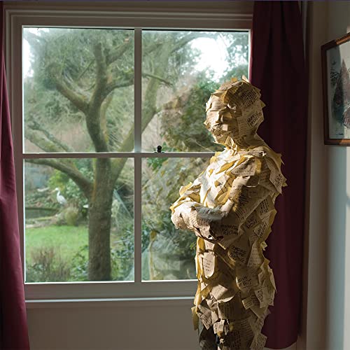 Album cover: figure wrapped in paper stands near a window.