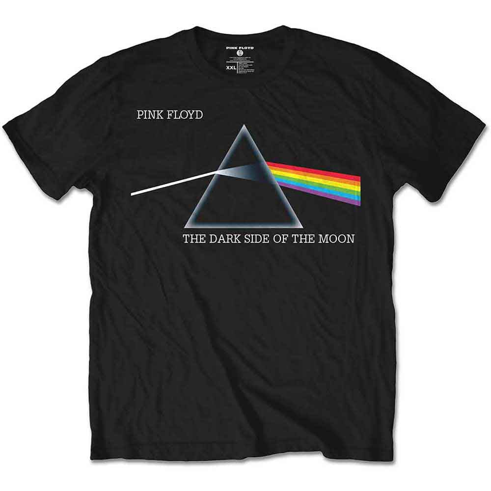 Pink Floyd Dark Side of the Moon album art on a child’s t-shirt.