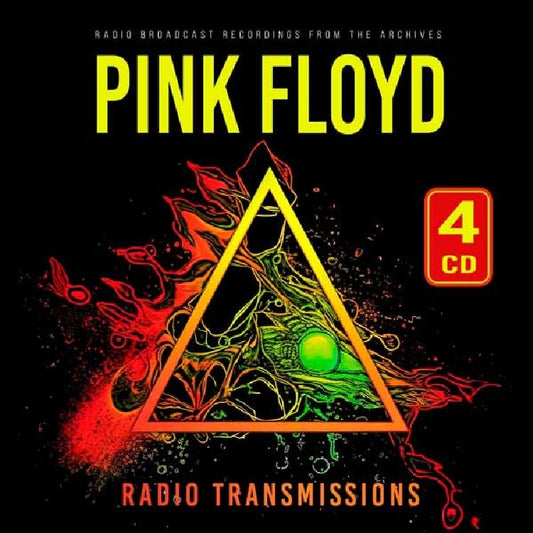 Pink Floyd 4-CD set cover with a glowing triangular eye design.