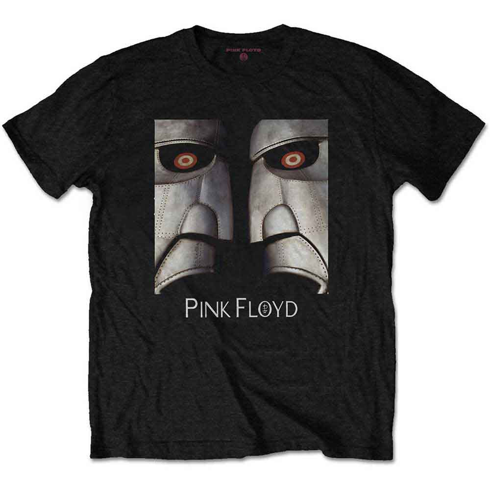 Black t-shirt with Pink Floyd’s *The Wall* eyes graphic, worn by a man.