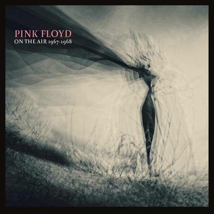 Pink Floyd “On The Air” album cover, abstract cave-like image in grayscale.