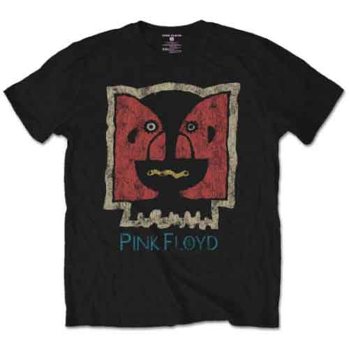 Black t-shirt with distressed Pink Floyd Division Bell graphic.