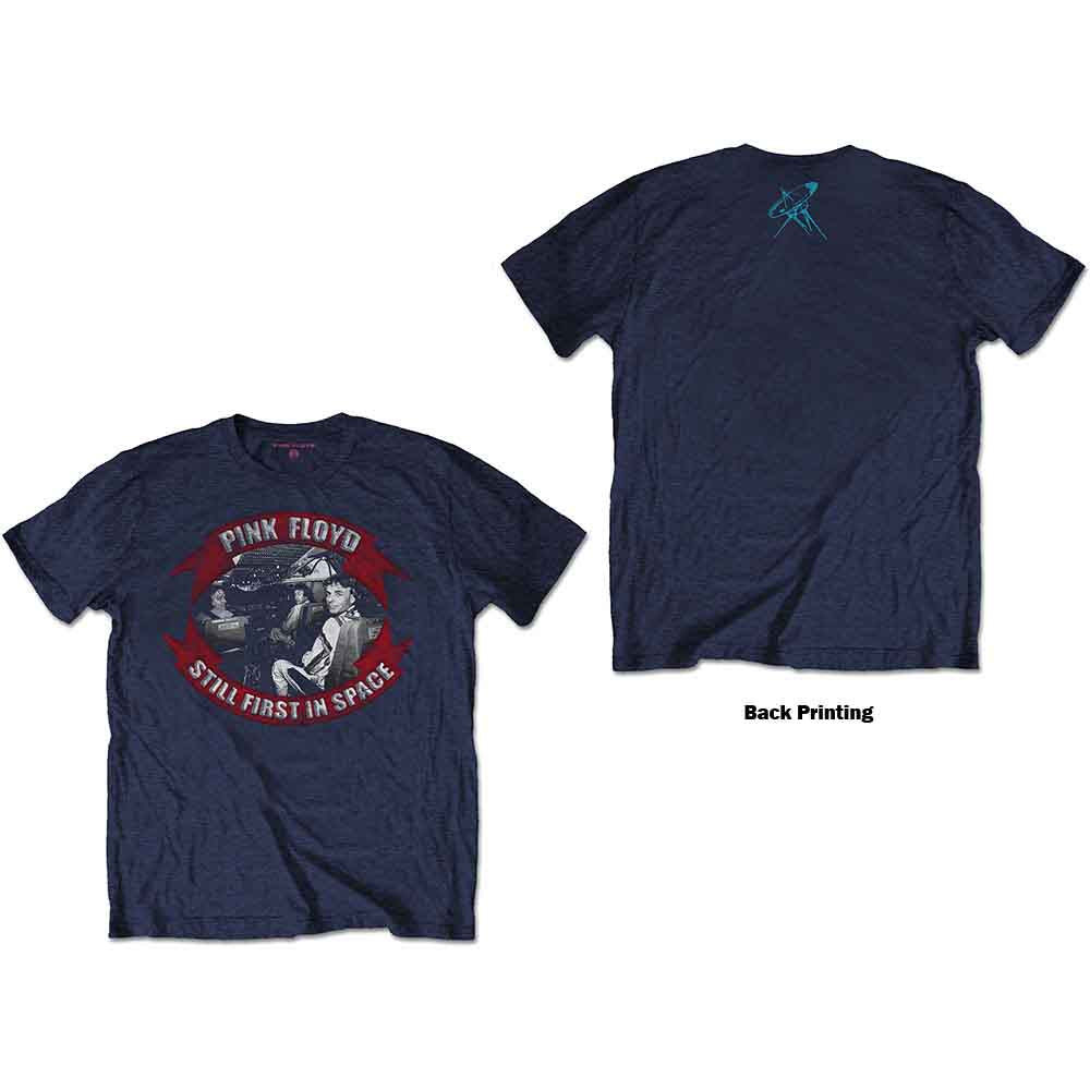Pink Floyd unisex t-shirt with a space-themed vignette graphic printed on the back.