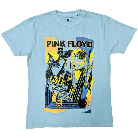 Pink Floyd Knebworth Live graphic t-shirt with a faded vintage wash finish.