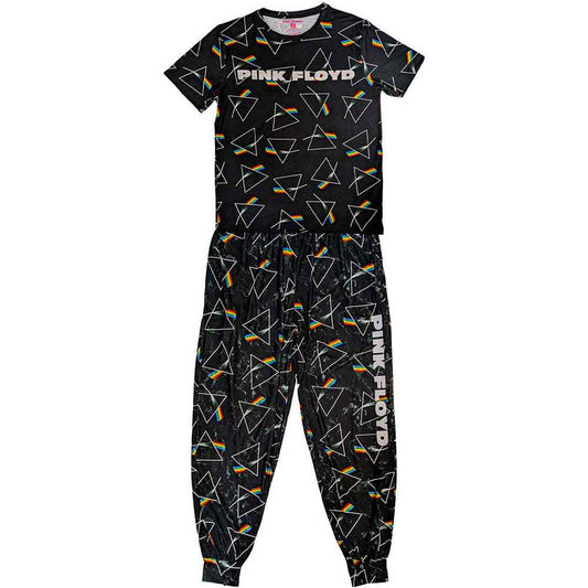 Pink Floyd Prism album cover repeat pattern on unisex X-Large pyjamas.