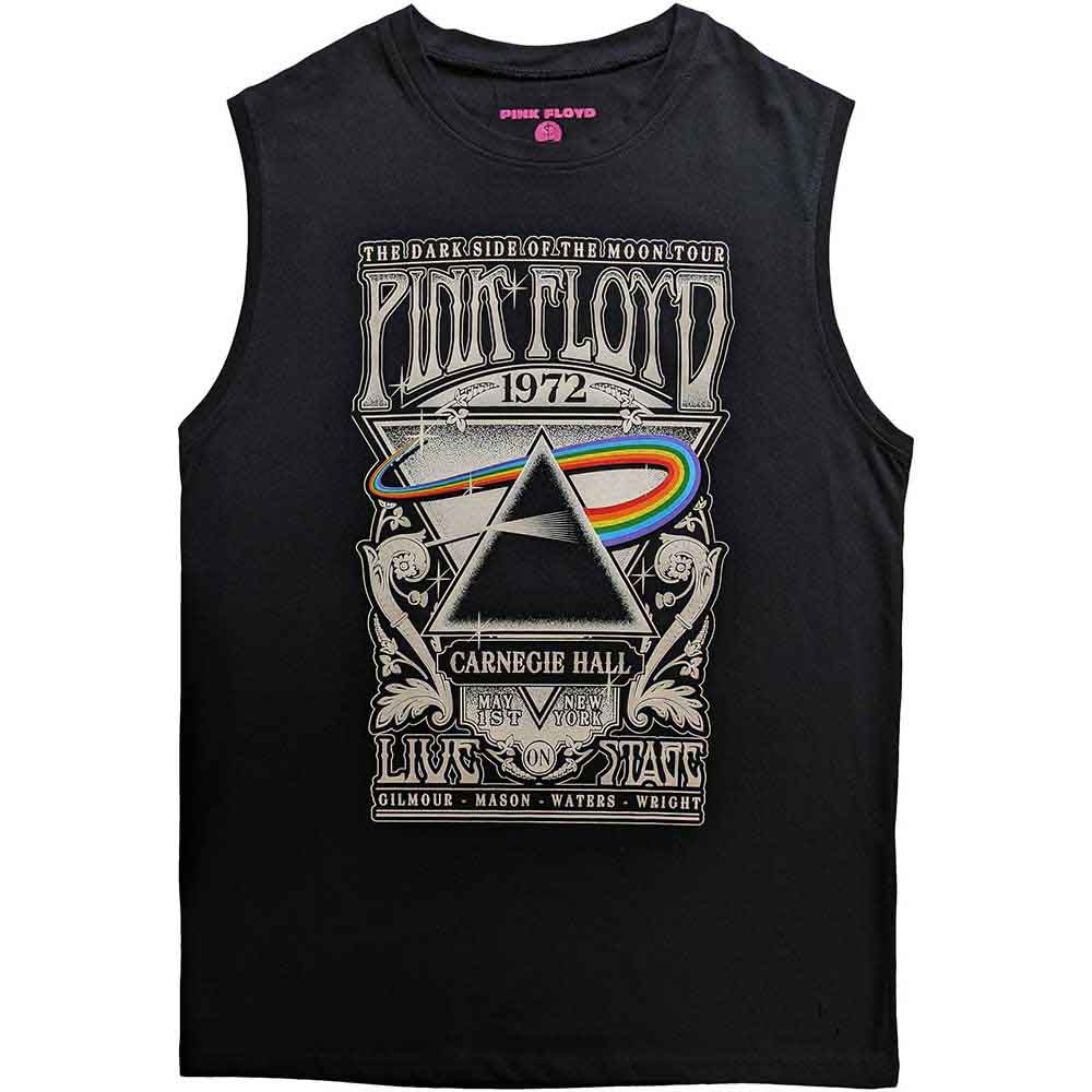 Pink Floyd tank top, XX-Large, featuring a Carnegie Hall concert poster design.