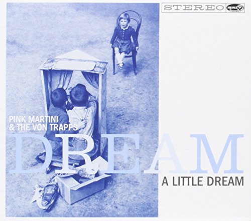 Blue-toned album cover featuring children playing with a puppet theater and a chair.