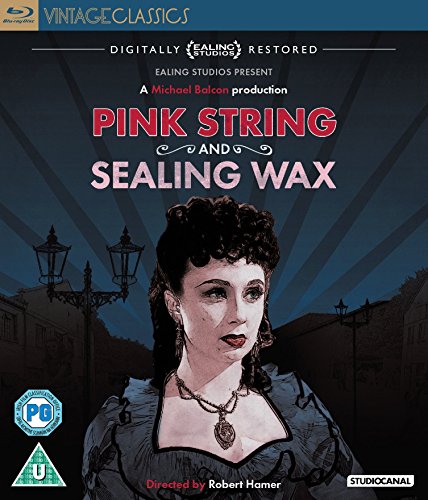Blu-ray cover for “Pink String and Sealing Wax” featuring a woman’s portrait.