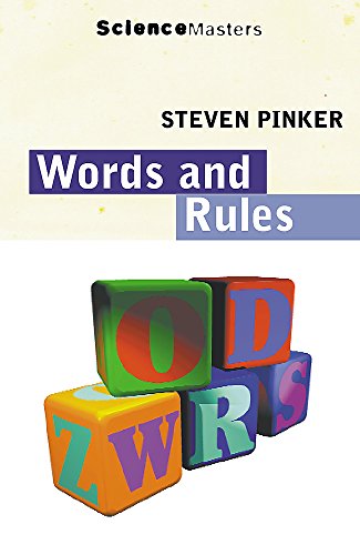 Book cover: “Words and Rules” by Steven Pinker with lettered blocks.