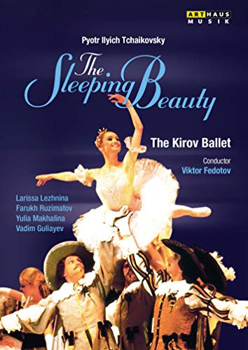 DVD cover for Tchaikovsky’s “The Sleeping Beauty” ballet, featuring dancers.