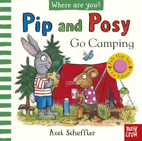 Pip and Posy book cover: rabbit and mouse camping outdoors.