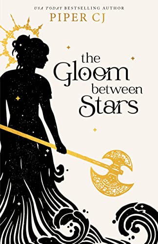 Book cover: Silhouette of woman with axe against starry background.