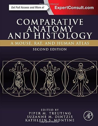 Book cover: “Comparative Anatomy and Histology” atlas with animal and human diagrams.