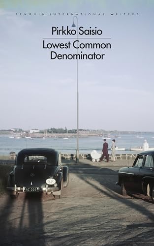 Book cover: "Lowest Common Denominator" with vintage cars and harbor scene.