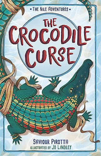 Book cover featuring a colorful crocodile with a golden bracelet.