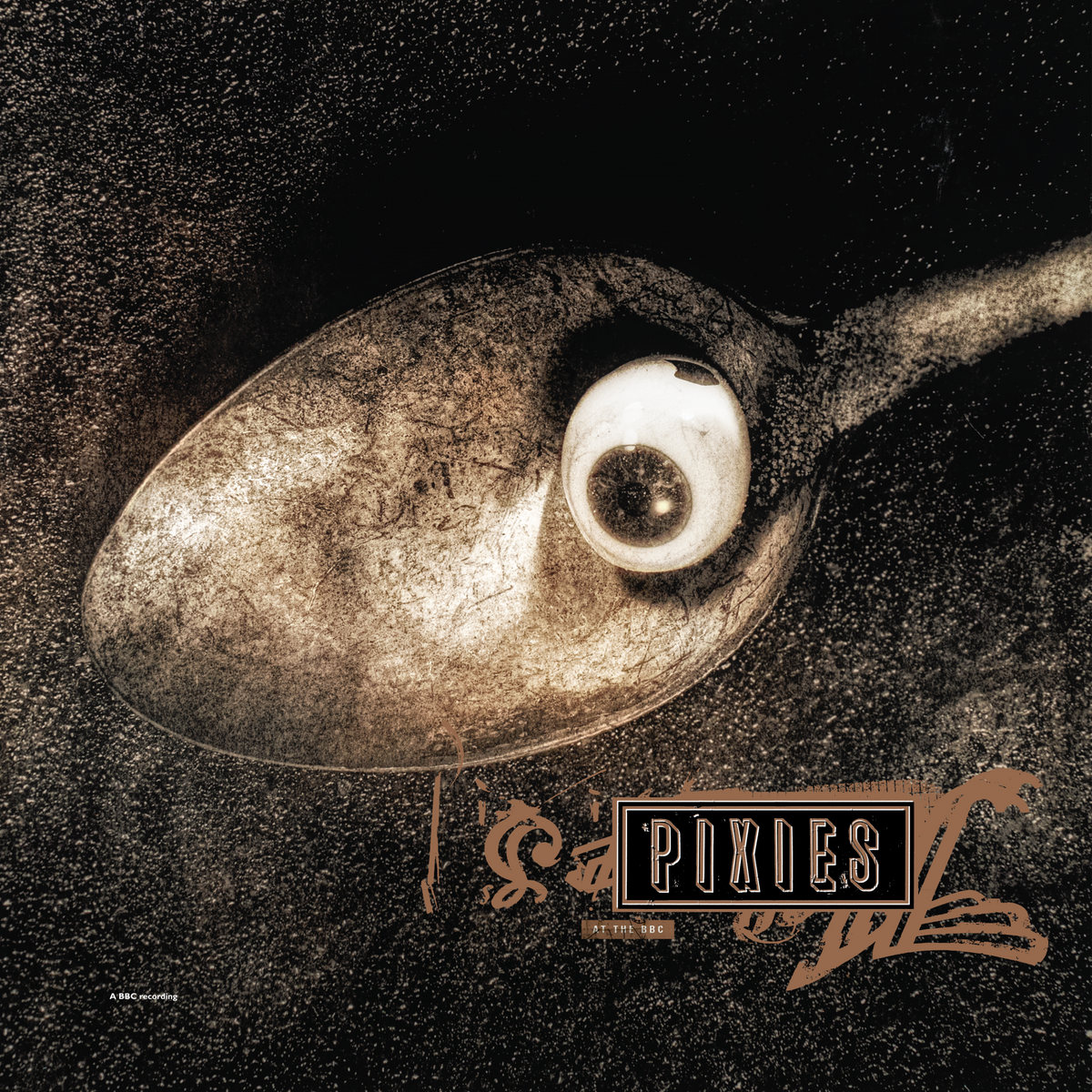 Pixies "Live At The BBC" CD cover: a spoon with a large eye.