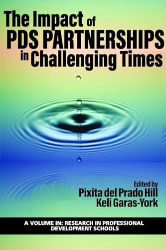 Book cover with ripple effect, title: “The Impact of PDS Partnerships”.