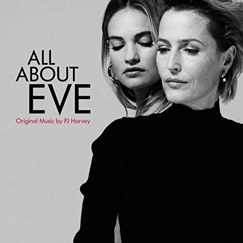 Black and white portrait of two women, album cover for "All About Eve".