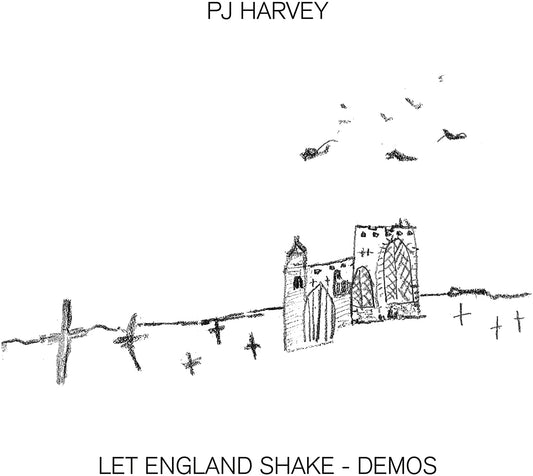 CD cover: black and white sketch of a church and crosses.