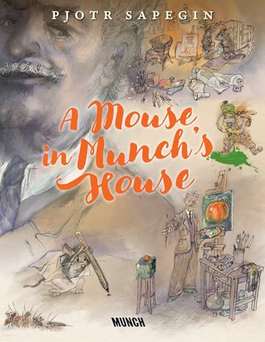 Book cover featuring a mouse, painter Edvard Munch, and art imagery.