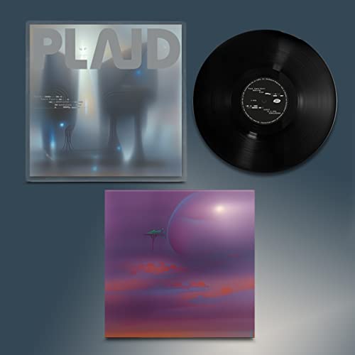 Plaid album “Feorm Falorx” vinyl record and cover art displayed.